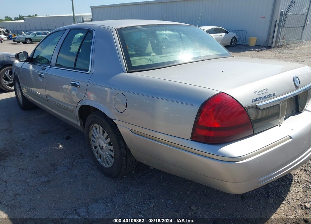 2007 MERCURY GRAND MARQUIS LS VIN: 2MEFM75W37X622221