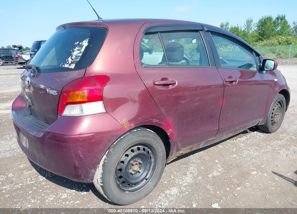 2010 TOYOTA YARIS VIN: JTDKT4K33A5321873