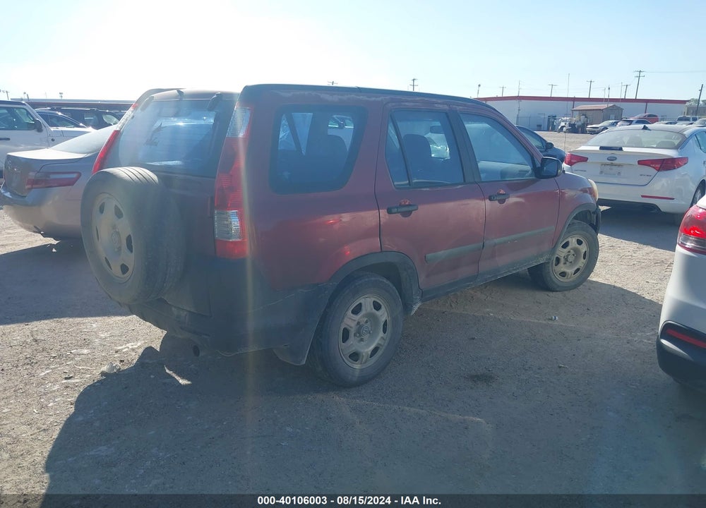 2005 HONDA CR-V LX VIN: JHLRD68595C016589