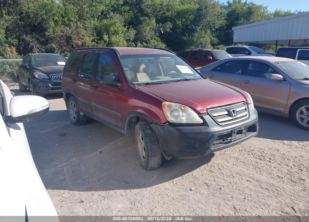 2005 HONDA CR-V LX VIN: JHLRD68595C016589