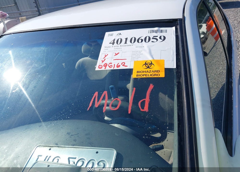 1999 NISSAN ALTIMA GLE/GXE/SE/SE-L/XE VIN: 1N4DL01D6XC175538
