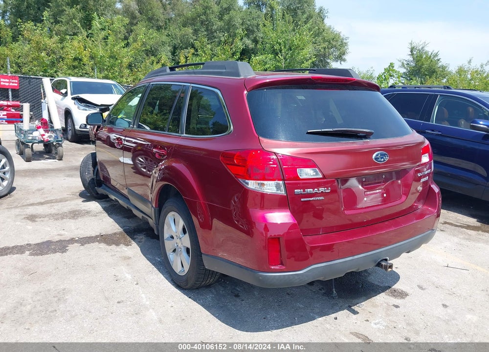 2012 SUBARU OUTBACK 2.5I PREMIUM VIN: 4S4BRBCC3C3302994
