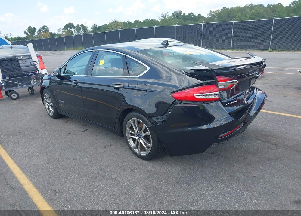 2019 FORD FUSION HYBRID TITANIUM VIN: 3FA6P0RU5KR105377