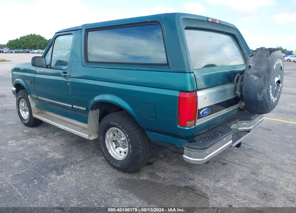 1996 FORD BRONCO U100 VIN: 1FMEU15NXTLA70012