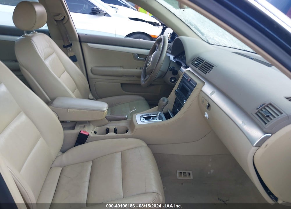 2007 AUDI A4 2.0T VIN: WAUAF78E57A088718