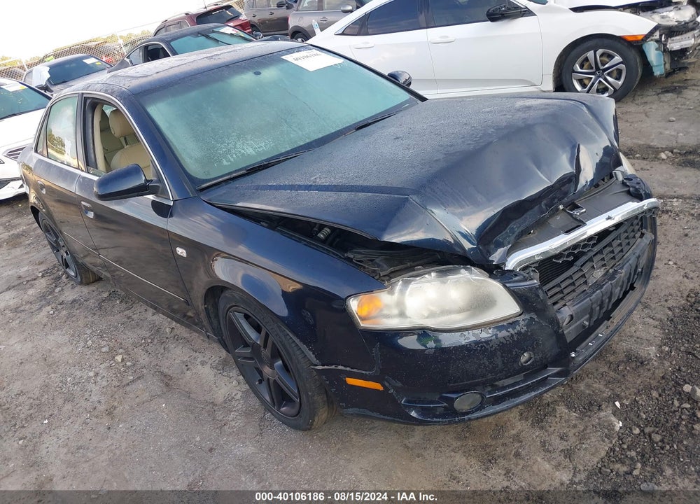 2007 AUDI A4 2.0T VIN: WAUAF78E57A088718