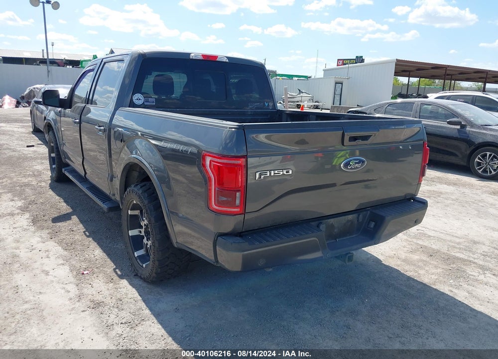 2016 FORD F-150 LARIAT VIN: 1FTEW1CP4GKD51592