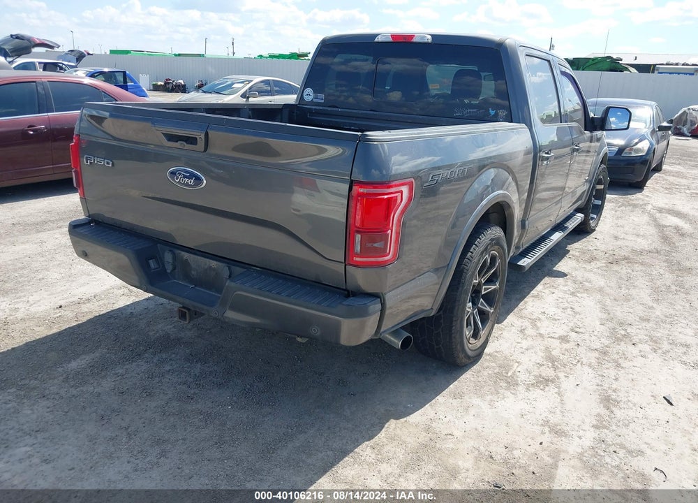 2016 FORD F-150 LARIAT VIN: 1FTEW1CP4GKD51592