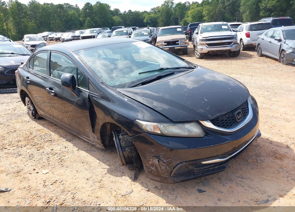 2013 HONDA CIVIC LX VIN: 2HGFB2F55DH584322