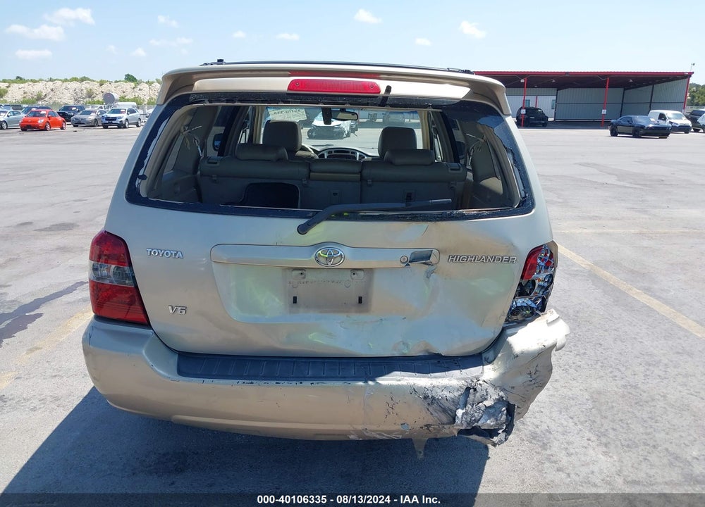 2005 TOYOTA HIGHLANDER LIMITED V6 VIN: JTEDP21A450089199