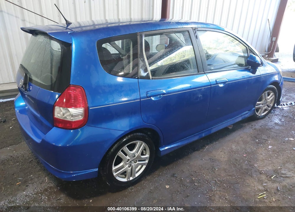 2007 HONDA FIT SPORT VIN: JHMGD38657S053920