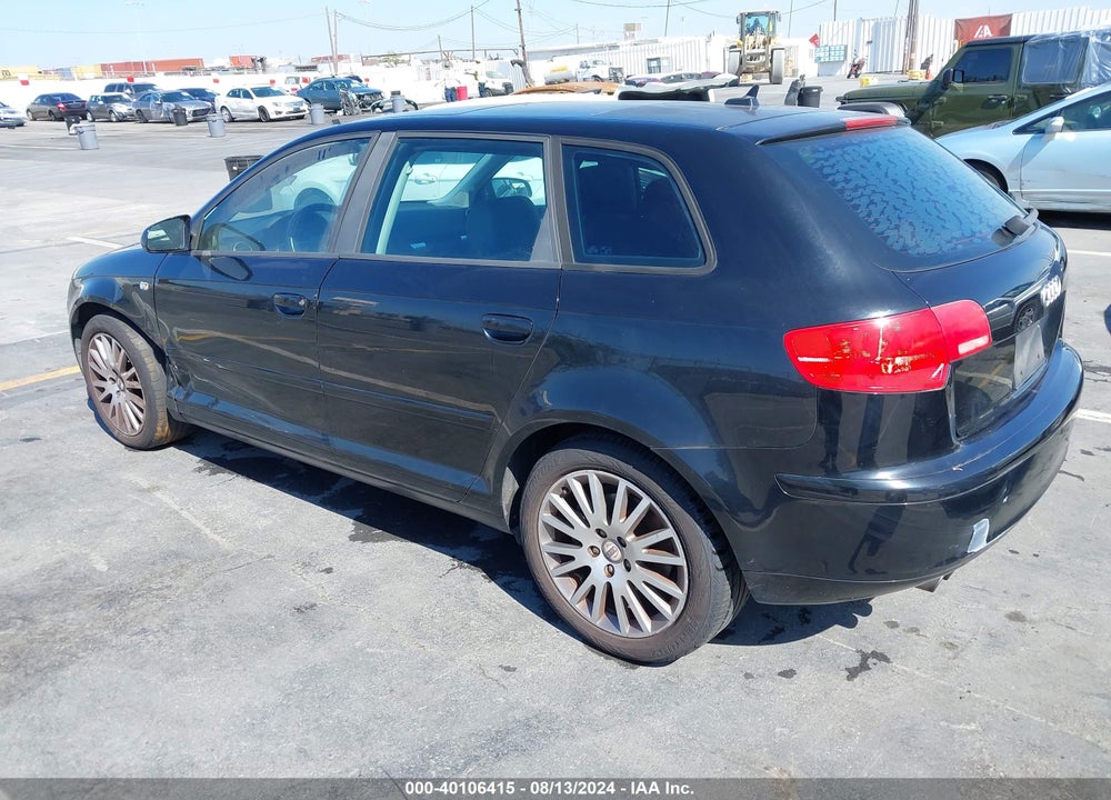 2008 AUDI A3 2.0T VIN: WAUNF78P88A046855
