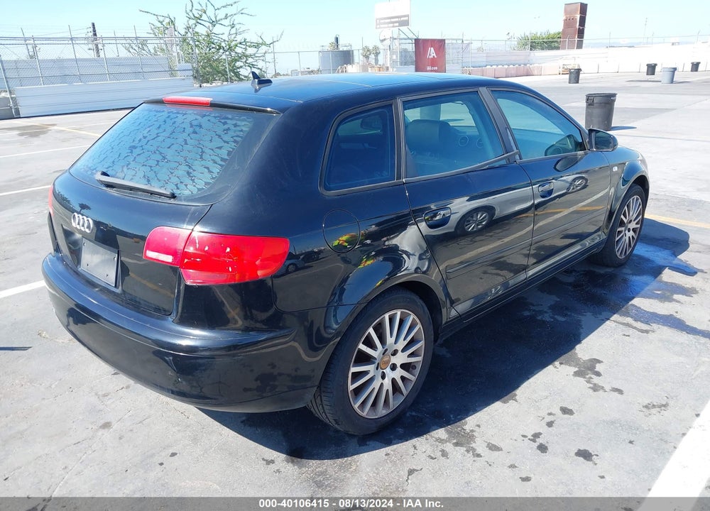 2008 AUDI A3 2.0T VIN: WAUNF78P88A046855