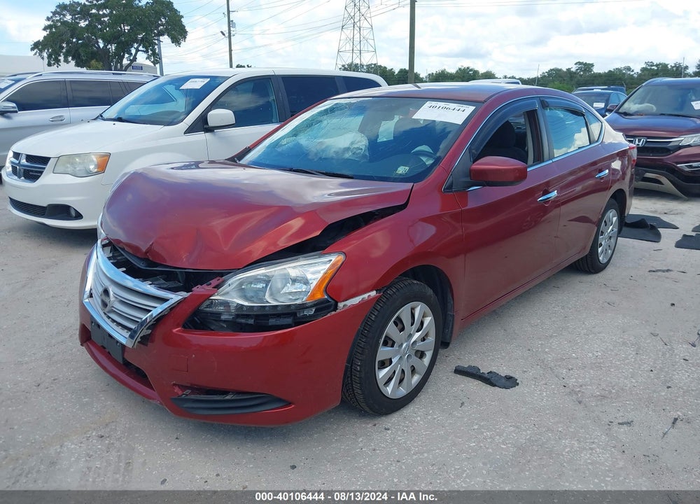 2015 NISSAN SENTRA SV VIN: 3N1AB7AP1FL685658