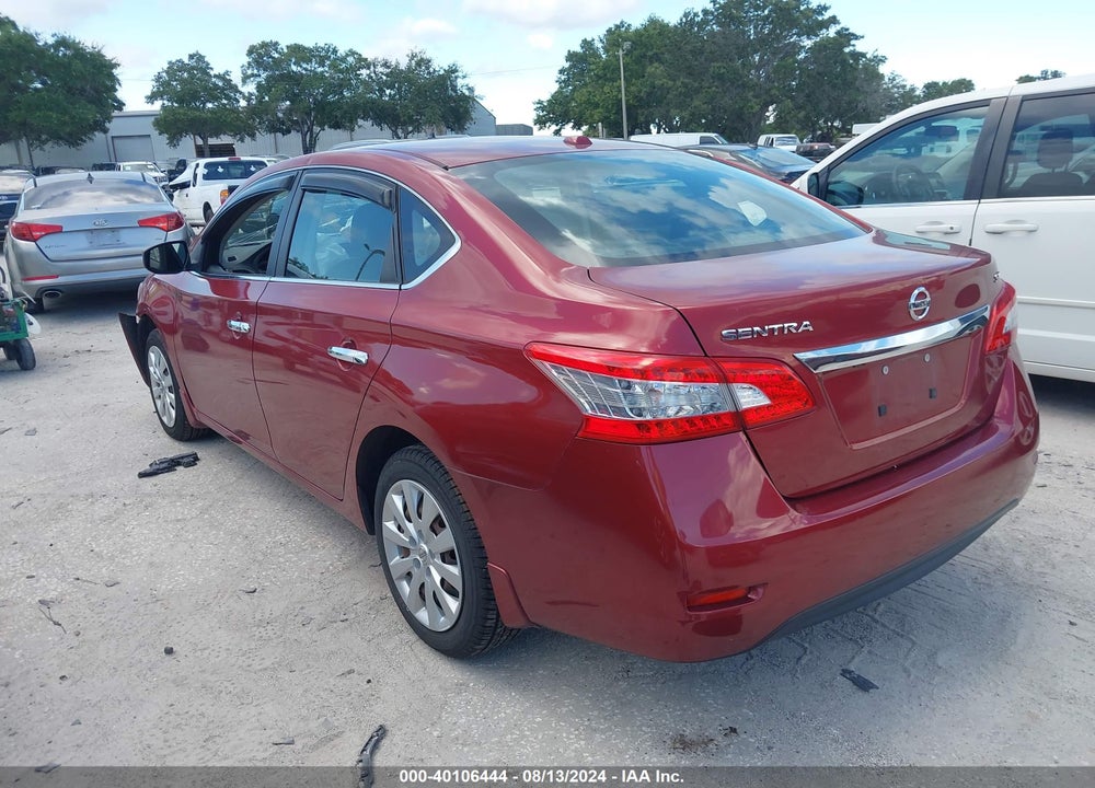 2015 NISSAN SENTRA SV VIN: 3N1AB7AP1FL685658