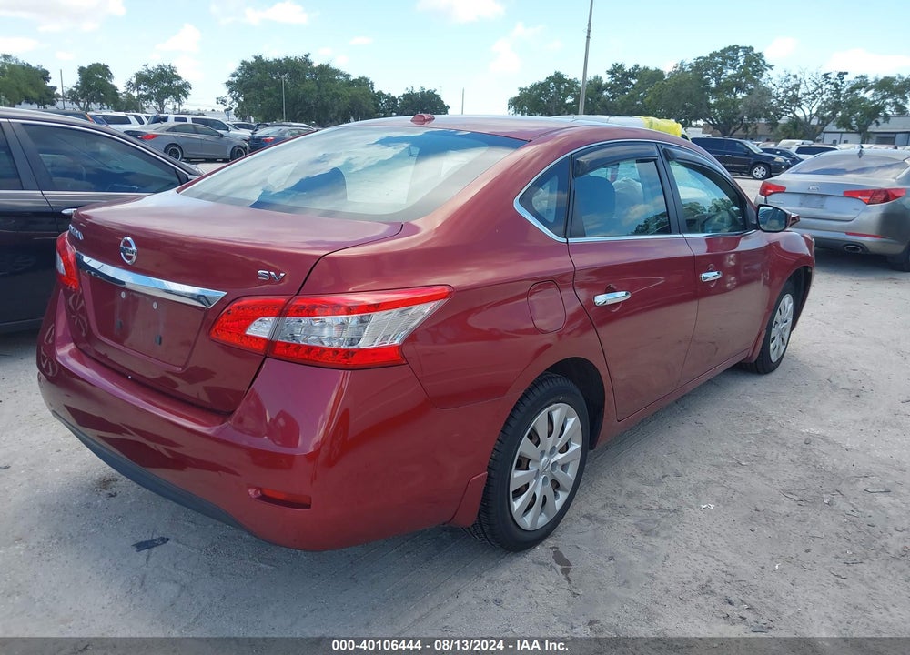 2015 NISSAN SENTRA SV VIN: 3N1AB7AP1FL685658