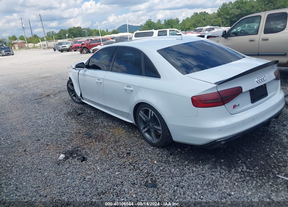 2014 AUDI S4 3.0T PREMIUM PLUS VIN: WAUBGAFL4EA157119
