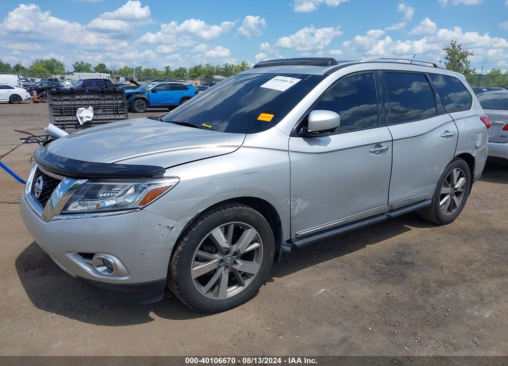 2014 NISSAN PATHFINDER PLATINUM VIN: 5N1AR2MN8EC666326