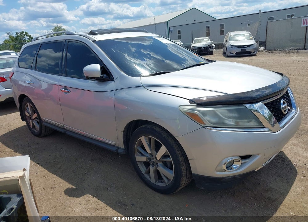 2014 NISSAN PATHFINDER PLATINUM VIN: 5N1AR2MN8EC666326