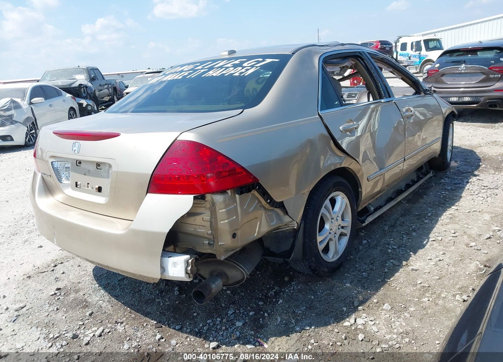 2007 HONDA ACCORD 2.4 EX VIN: 1HGCM568X7A119000