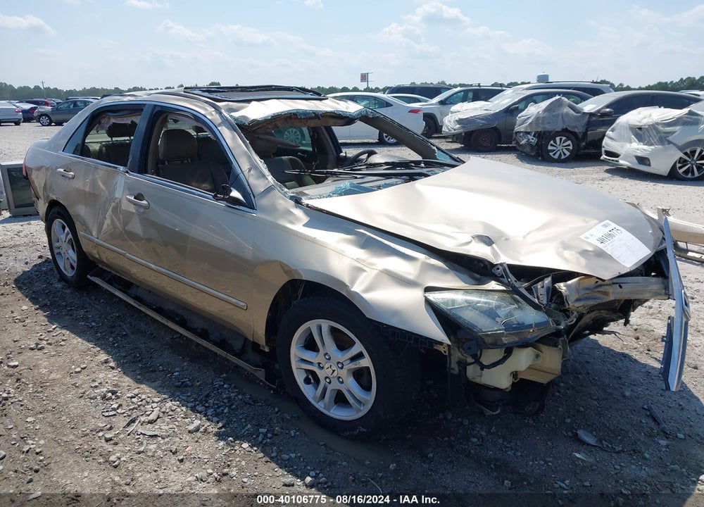 2007 HONDA ACCORD 2.4 EX VIN: 1HGCM568X7A119000