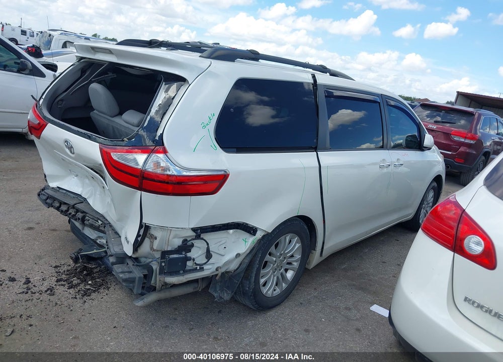 2017 TOYOTA SIENNA XLE 8 PASSENGER VIN: 5TDYZ3DC6HS863411