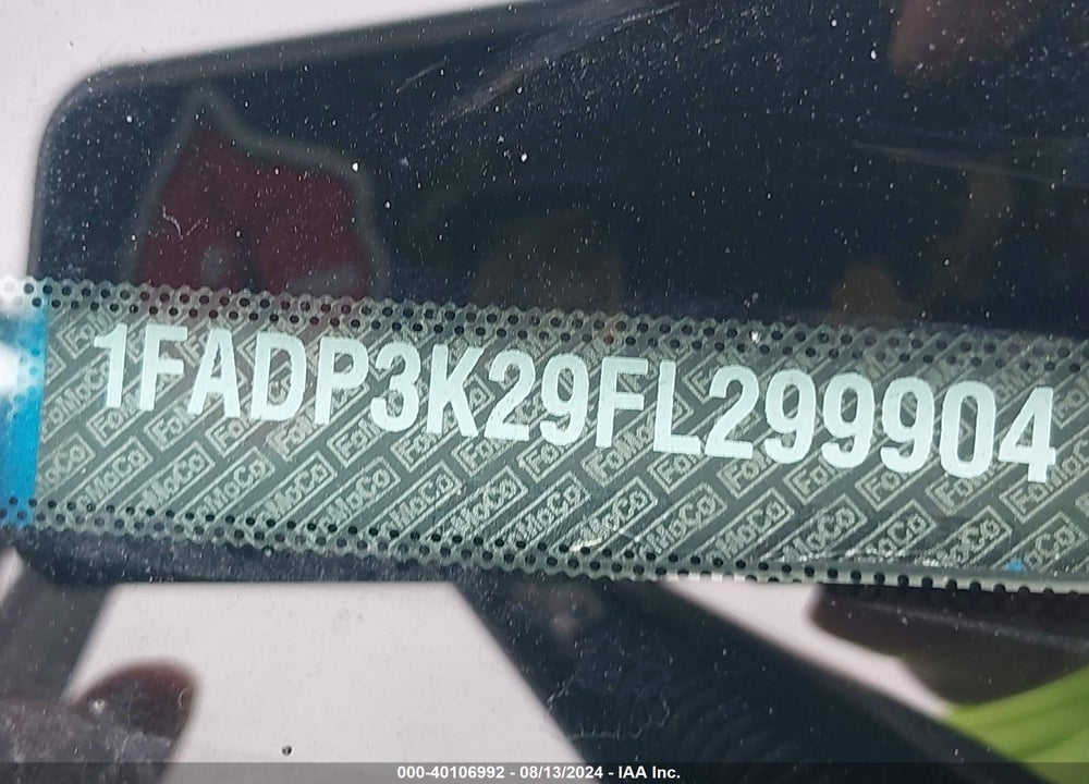2015 FORD FOCUS SE VIN: 1FADP3K29FL299904