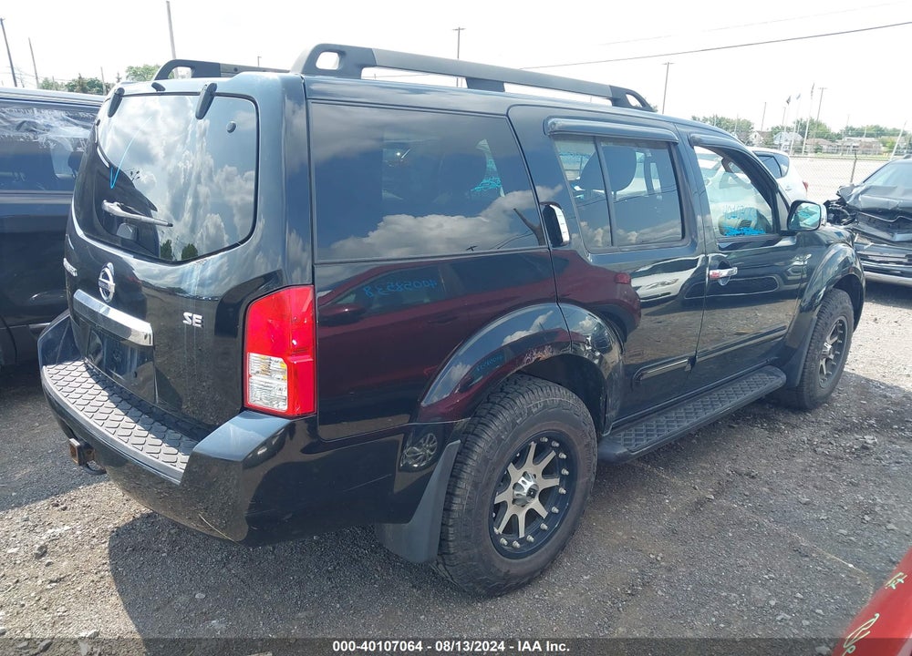 2010 NISSAN PATHFINDER SE VIN: 5N1AR1NB5AC619568