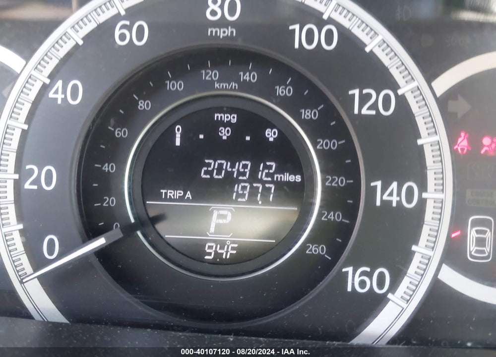2013 HONDA ACCORD EX VIN: 1HGCR2F7XDA215826