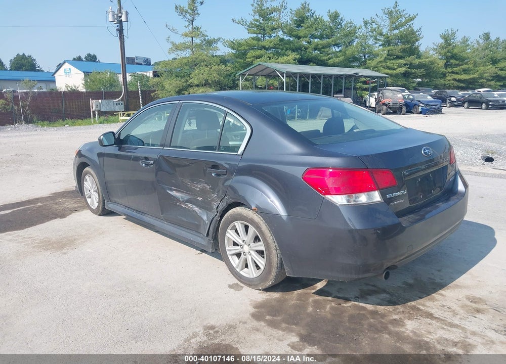 2011 SUBARU LEGACY 2.5I PREMIUM VIN: 4S3BMBG63B3265046