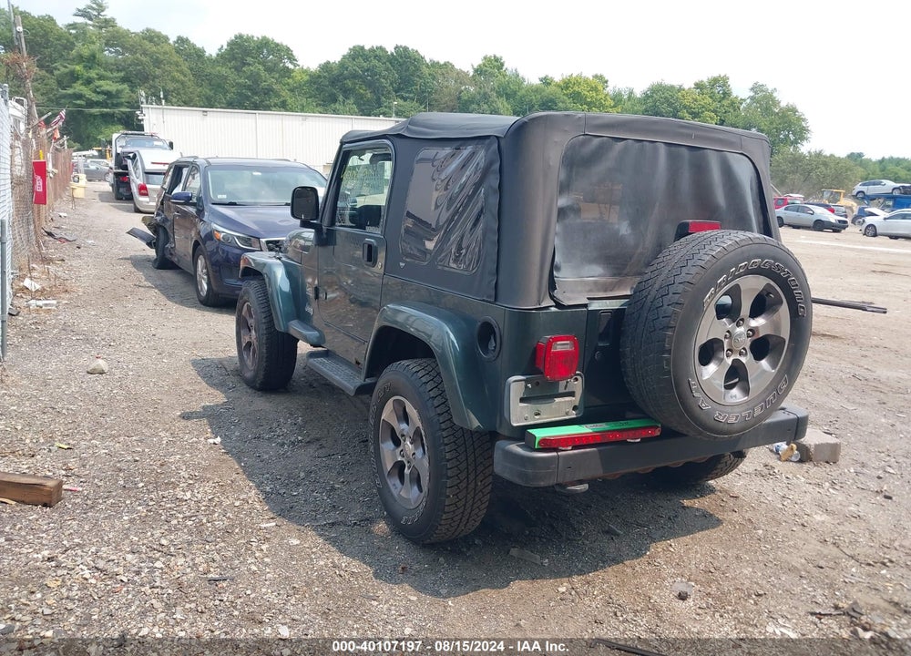 2003 JEEP WRANGLER SAHARA VIN: 1J4FA59S33P376738