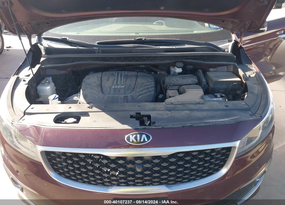 2016 KIA SEDONA SX LUXURY VIN: KNDME5C18G6142687