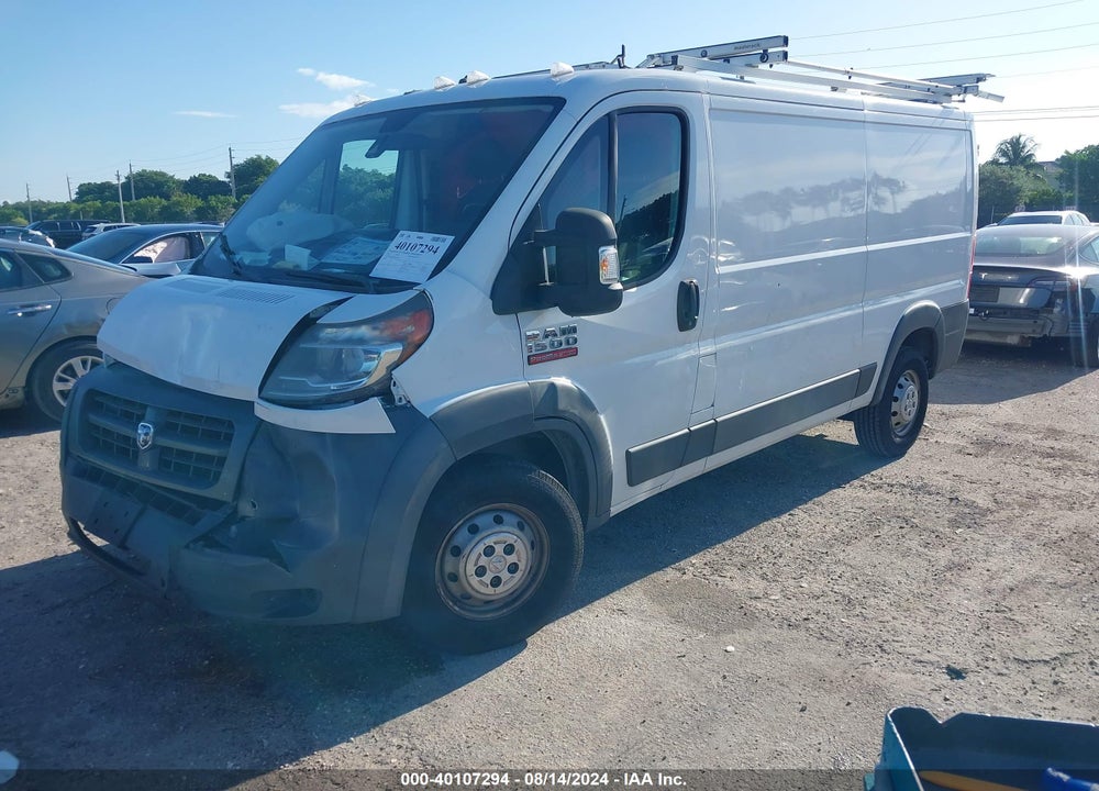 2017 RAM PROMASTER 1500 LOW ROOF 136 WB VIN: 3C6TRVAG6HE500220