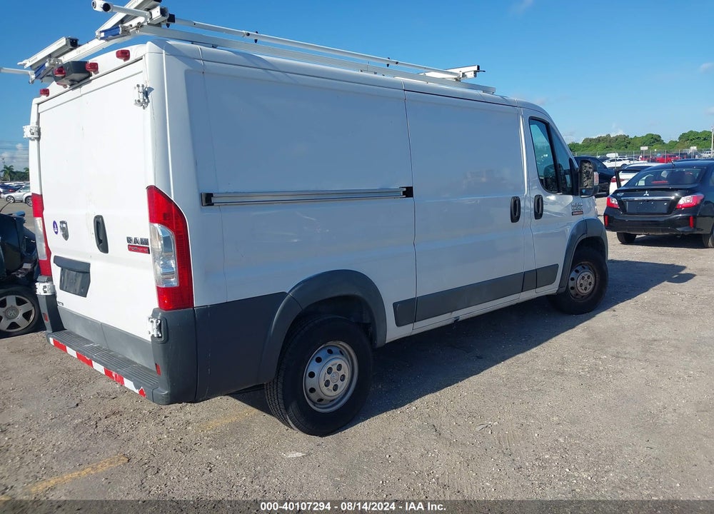 2017 RAM PROMASTER 1500 LOW ROOF 136 WB VIN: 3C6TRVAG6HE500220
