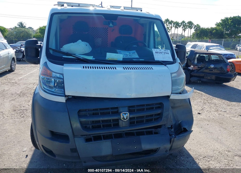 2017 RAM PROMASTER 1500 LOW ROOF 136 WB VIN: 3C6TRVAG6HE500220