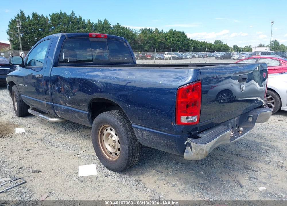 2005 DODGE RAM 1500 ST VIN: 1D7HA16N35J648190