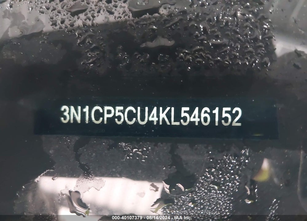 2019 NISSAN KICKS S VIN: 3N1CP5CU4KL546152