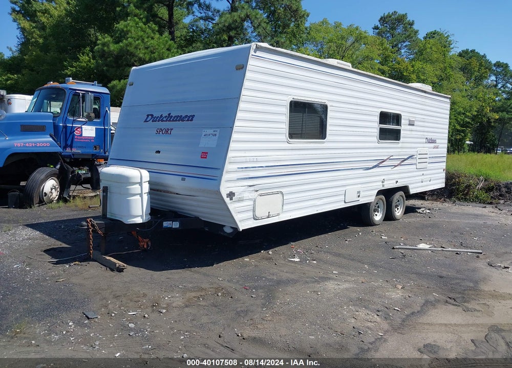 2001 DUTCHMAN SPORT LITE - TRAVEL TRAILER  - 24FT - NO SLD WHITE VIN: 47CT90L211M406491