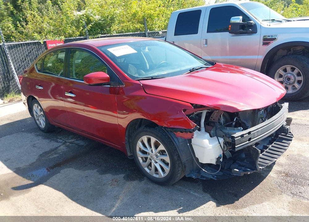 2018 NISSAN SENTRA SV VIN: 3N1AB7AP6JY333638