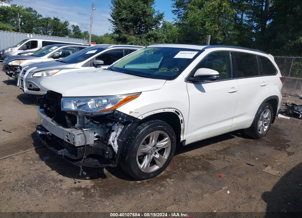 2016 TOYOTA HIGHLANDER LIMITED PLATINUM V6 VIN: 5TDDKRFH0GS282774