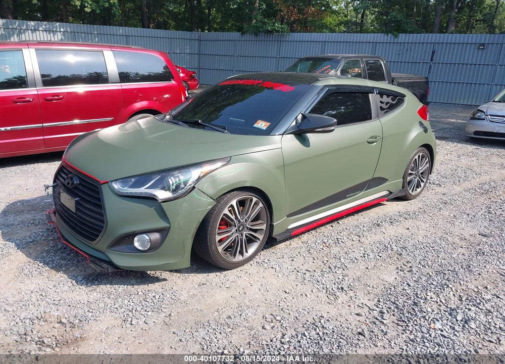 2016 HYUNDAI VELOSTER TURBO VIN: KMHTC6AEXGU288934