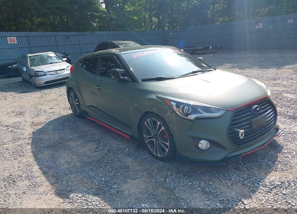 2016 HYUNDAI VELOSTER TURBO VIN: KMHTC6AEXGU288934