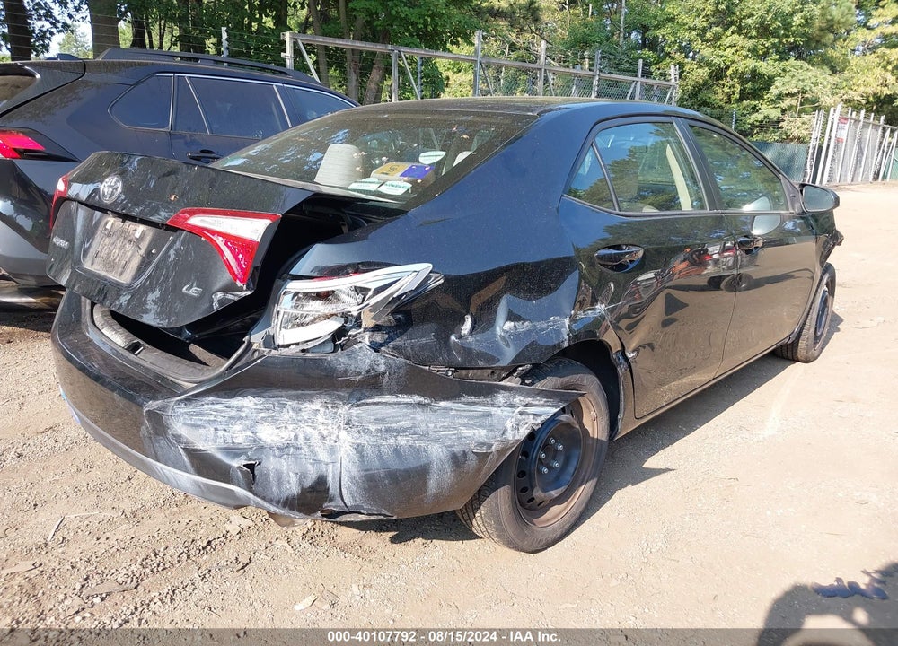 2016 TOYOTA COROLLA LE VIN: 2T1BURHE3GC660907
