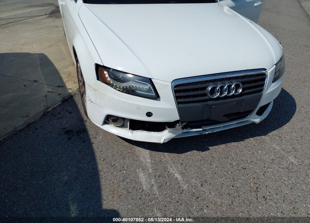 2012 AUDI A4 2.0T PREMIUM VIN: WAUAFAFL6CN007601