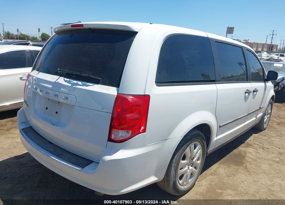 2014 DODGE GRAND CARAVAN AMERICAN VALUE PKG VIN: 2C4RDGBG2ER278541