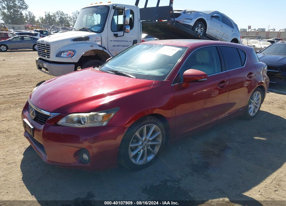 2012 LEXUS CT 200H PREMIUM VIN: JTHKD5BH6C2104142