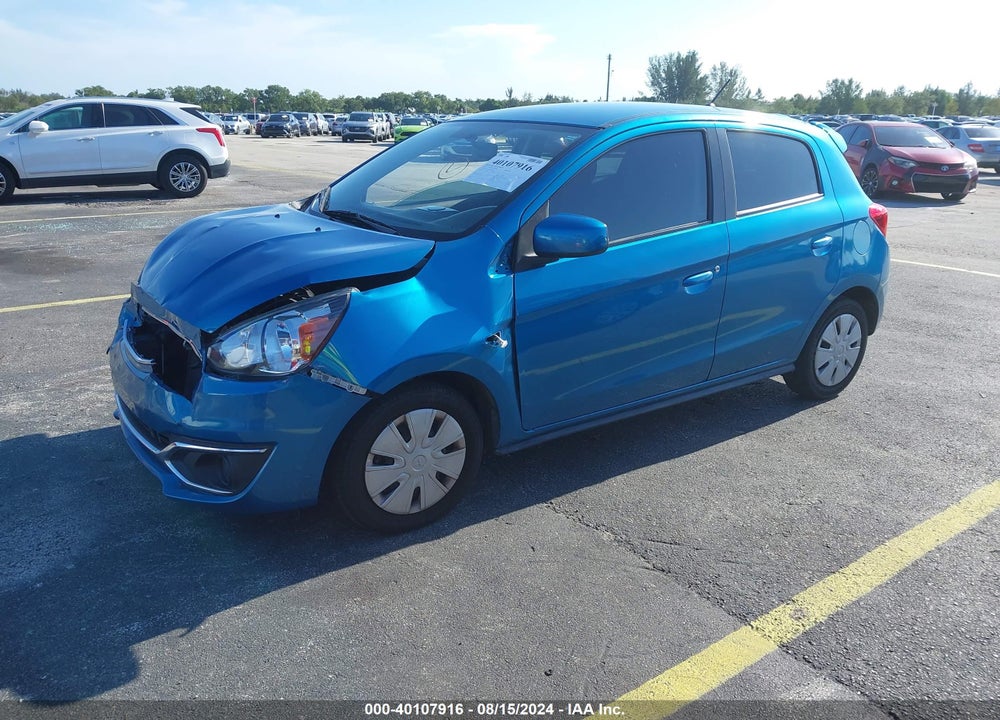 2019 MITSUBISHI MIRAGE RF VIN: ML32A3HJ9KH007525