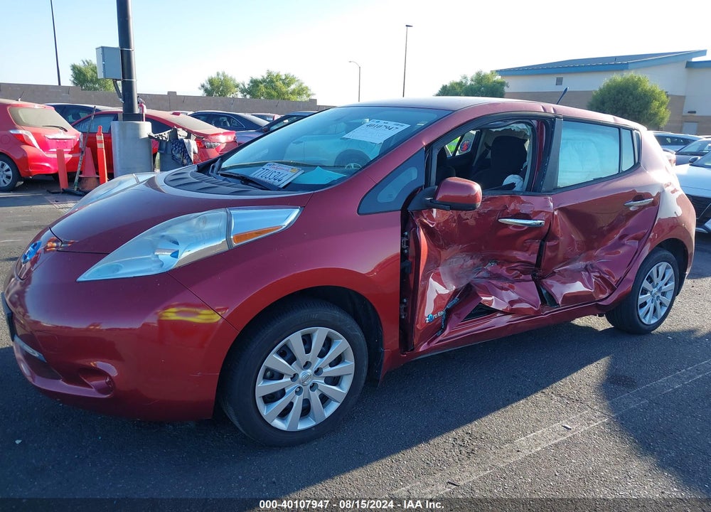 2014 NISSAN LEAF S VIN: 1N4AZ0CPXEC339444