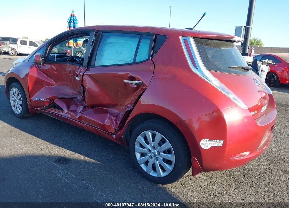 2014 NISSAN LEAF S VIN: 1N4AZ0CPXEC339444