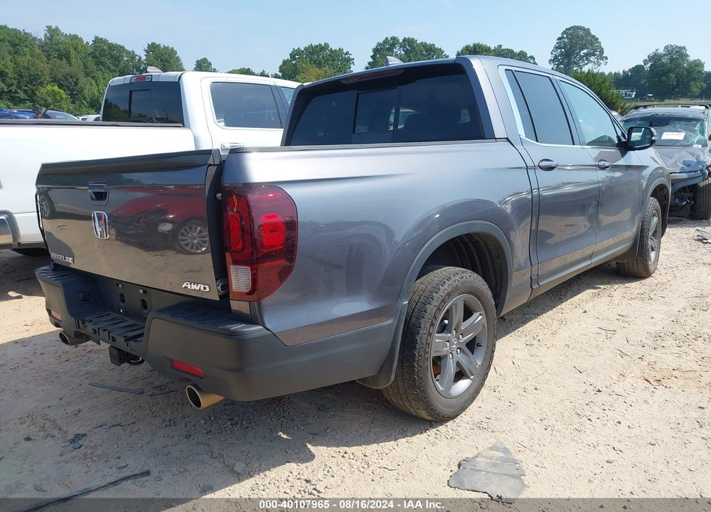 2021 HONDA RIDGELINE AWD RTL VIN: 5FPYK3F5XMB007487